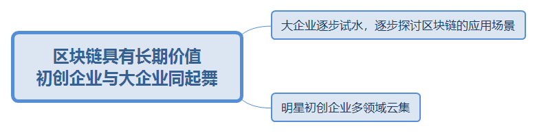 区块链具有长期价值 初创企业与大企业同起舞